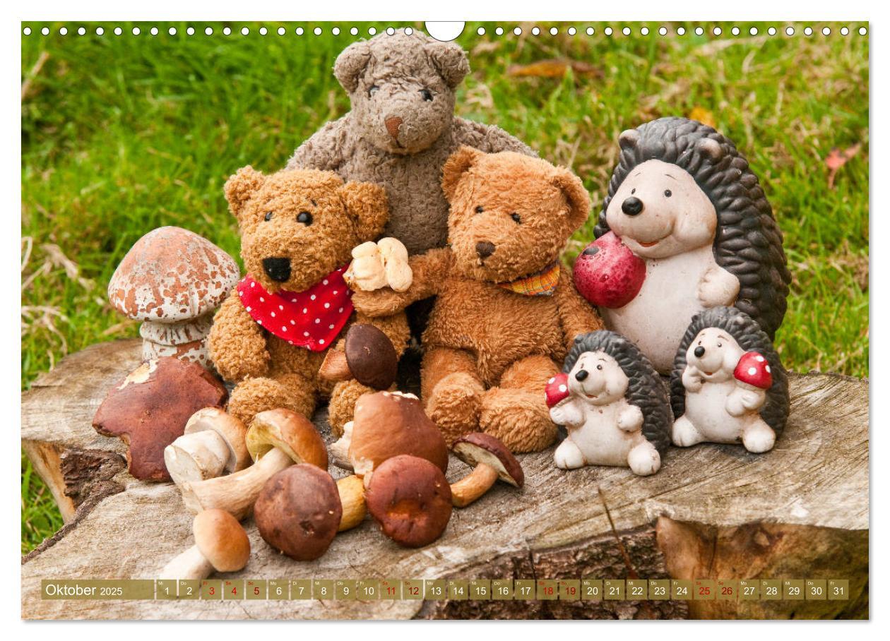 Bild: 9783435411832 | Kunterbunte Bärenwelt - Teddys (Wandkalender 2025 DIN A3 quer),...