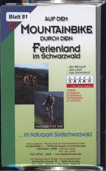 Cover: 9783939657194 | Mountainbike-/Radkarte Hochschwarzwald-Nord | Radkarte. 1:35000