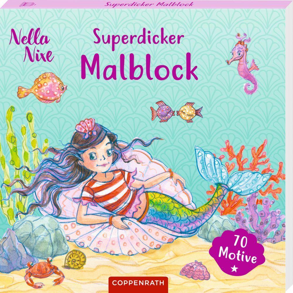 Cover: 9783649644323 | Superdicker Malblock (Nella Nixe) | 70 Motive | Monika Finsterbusch