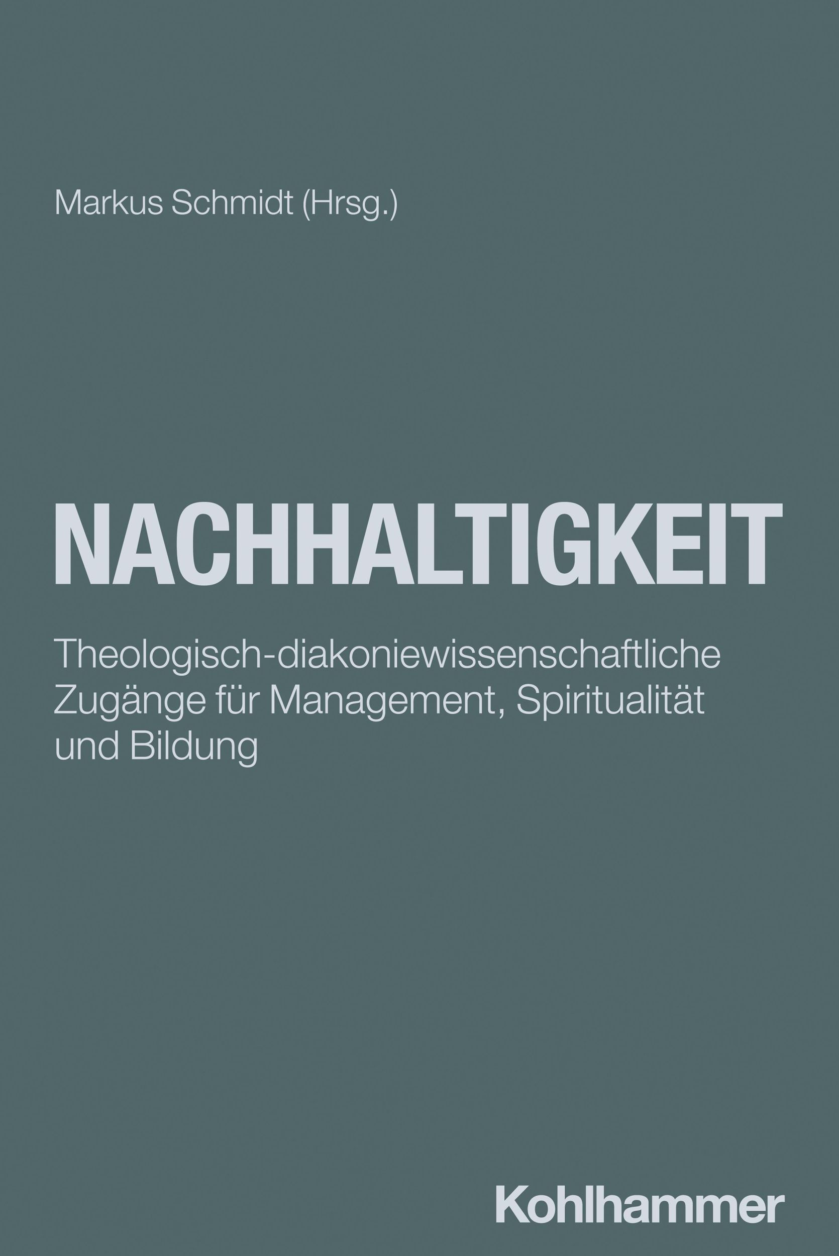 Cover: 9783170457638 | Nachhaltigkeit | Markus Schmidt | Taschenbuch | Diakonie | 92 S.