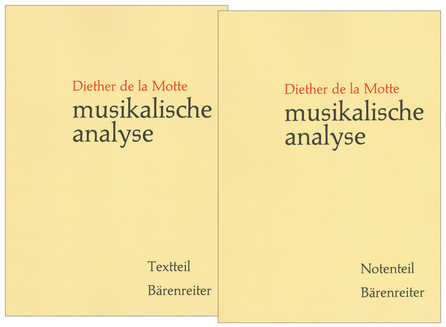 Cover: 9783761801413 | Musikalische Analyse | Textteil; Notenteil | Diether de la Motte