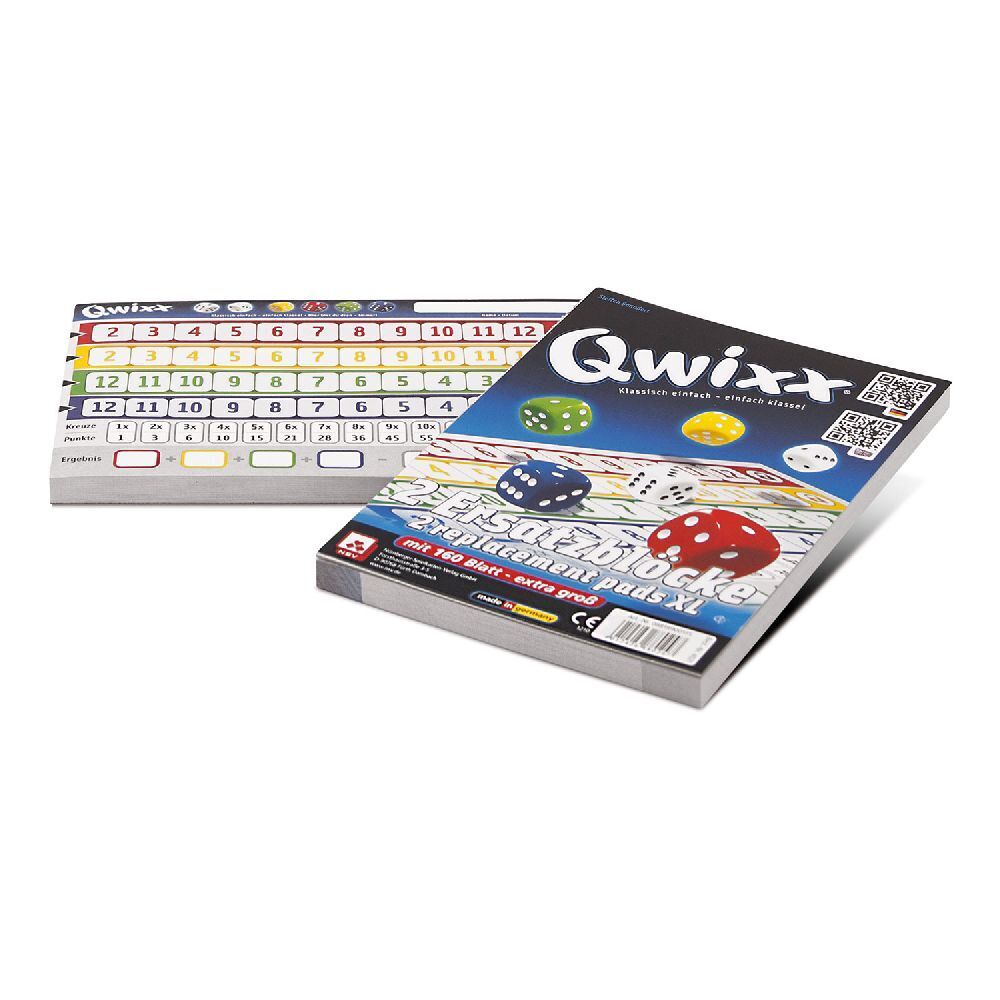 Bild: 4012426880247 | Qwixx XL - Ersatzblöcke (2er) | Nürnberger Spielkarten Verlag | Spiel