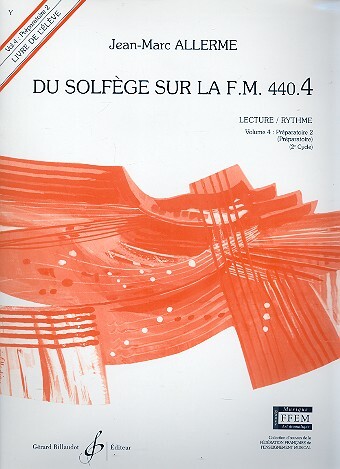 Cover: 9790043052821 | Du solfège sur la f.m. 440.4 - lecture/rythme vol.4 - préparatoire...