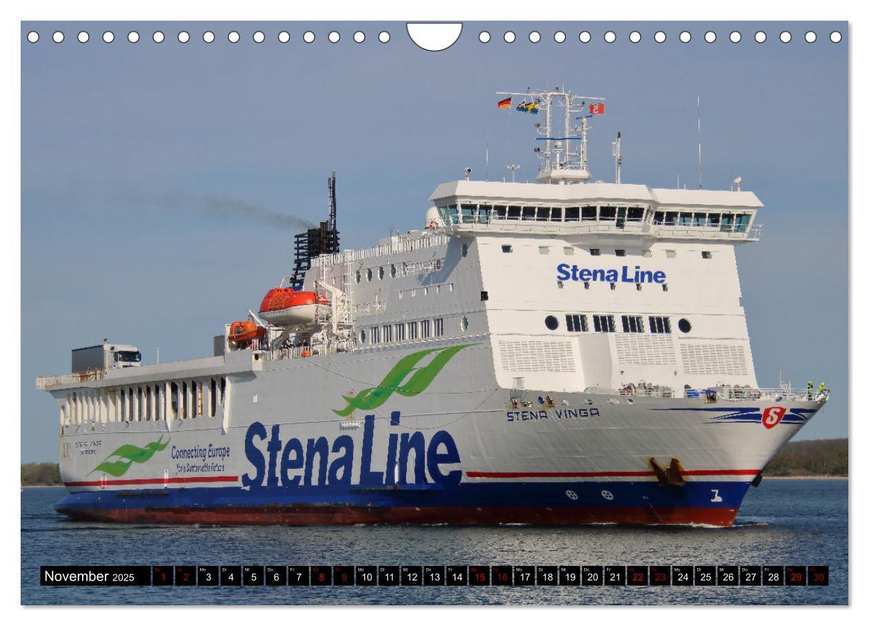 Bild: 9783383983658 | Shipspotting Travemünde (Wandkalender 2025 DIN A4 quer), CALVENDO...