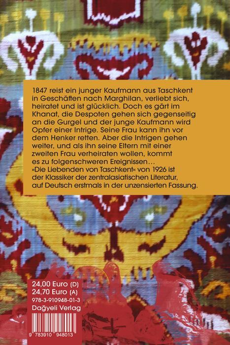 Rückseite: 9783910948013 | Die Liebenden von Taschkent | Abdulla Qodiriy | Buch | 364 S. | 2023