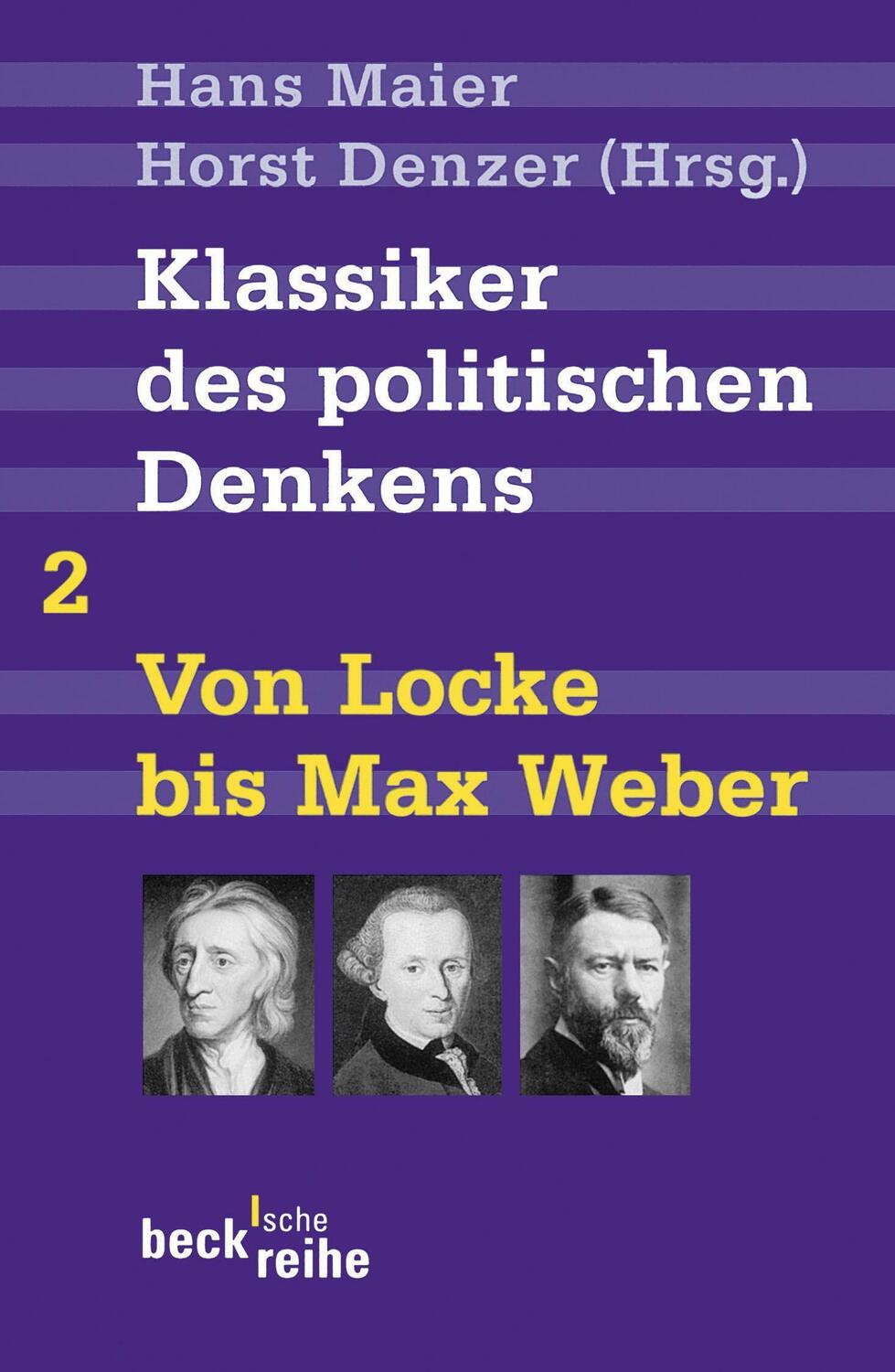 Cover: 9783406568435 | Klassiker des politischen Denkens 02I: Von John Locke bis Max Weber