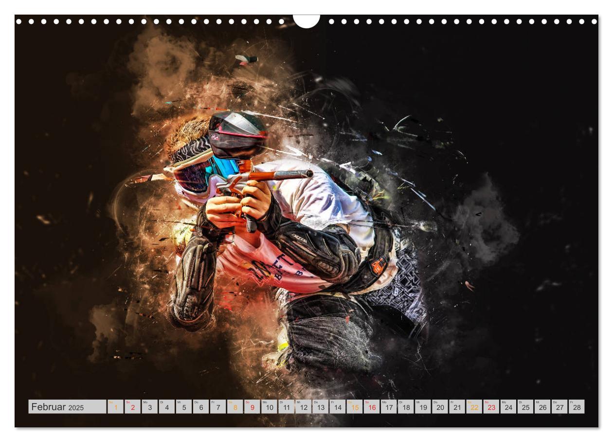 Bild: 9783435387434 | Paintball - extrem cool (Wandkalender 2025 DIN A3 quer), CALVENDO...