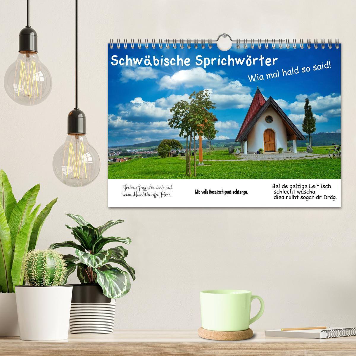 Bild: 9783383848568 | Schwäbische Sprichwörter 1 Wi ma hald so said! (Wandkalender 2025...