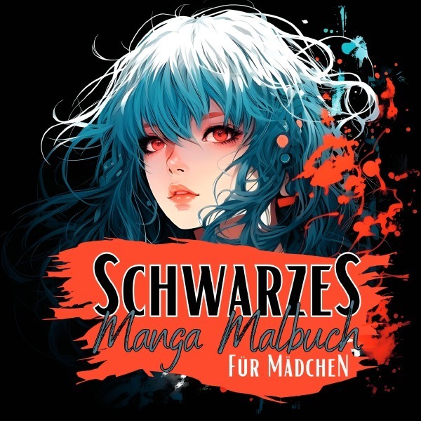 Cover: 9783757578176 | Schwarzes Manga Malbuch für Mädchen. | Lucy´s Manga Malbücher | Buch