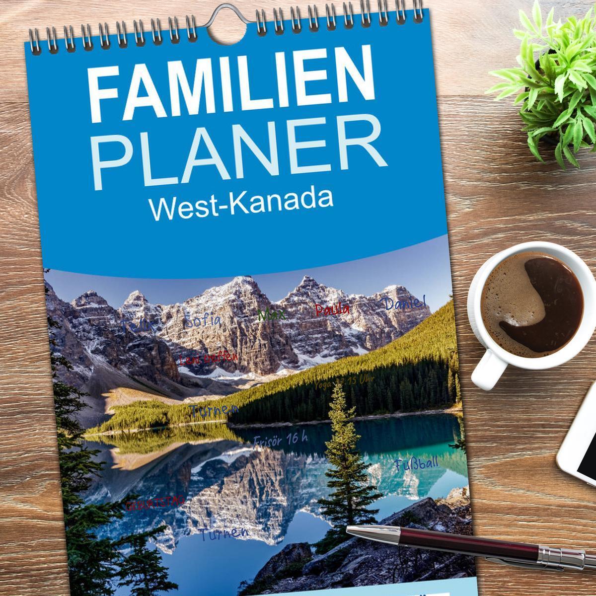 Bild: 9783457119617 | Familienplaner 2025 - West-Kanada mit 5 Spalten (Wandkalender, 21 x...