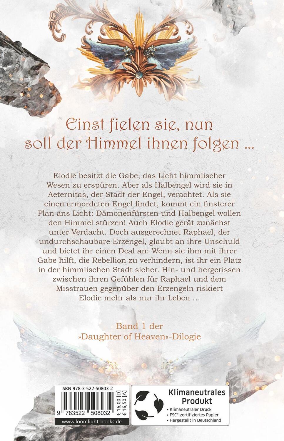 Rückseite: 9783522508032 | Daughter of Heaven 1: Where Angels Fall | Magdalena Gammel | Buch