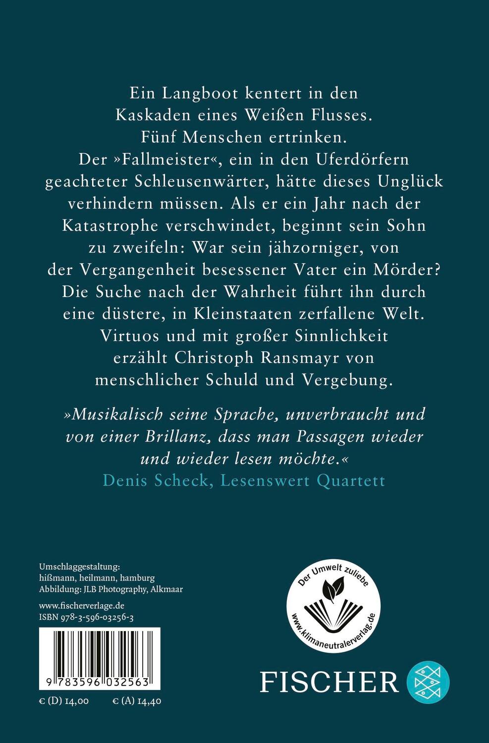 Rückseite: 9783596032563 | Der Fallmeister | Eine kurze Geschichte vom Töten | Christoph Ransmayr