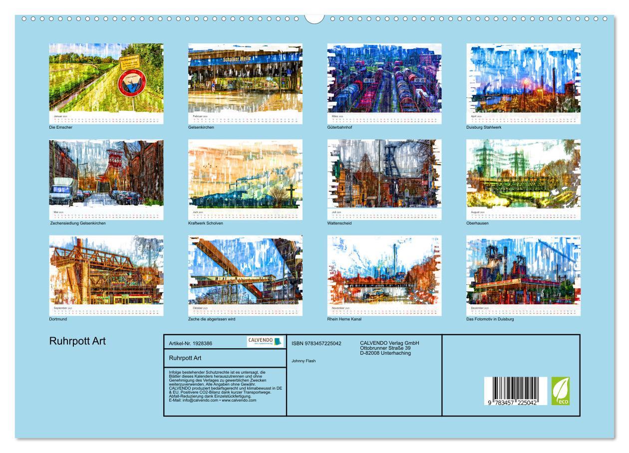 Bild: 9783457225042 | Ruhrpott Art (hochwertiger Premium Wandkalender 2025 DIN A2 quer),...