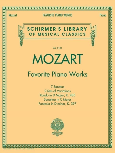 Cover: 9781476875545 | Mozart - Favorite Piano Works | Wolfgang Amadeus Mozart | Buch | 2014