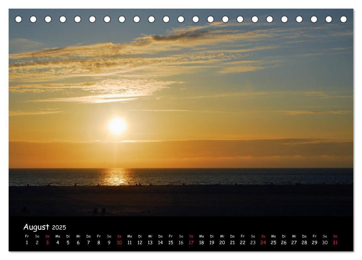 Bild: 9783435826377 | Amrum (Tischkalender 2025 DIN A5 quer), CALVENDO Monatskalender | 2025