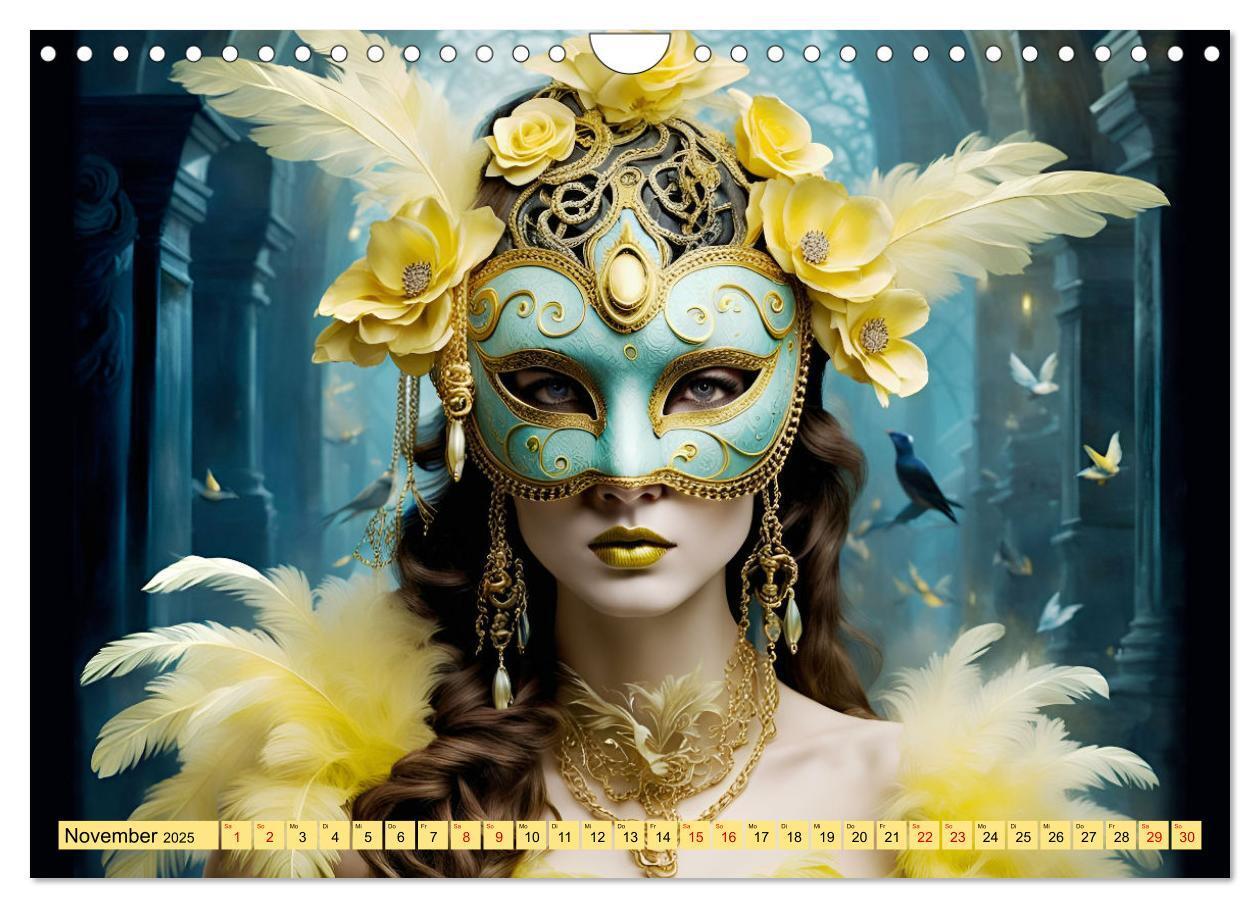 Bild: 9783383798306 | Maskerade Deluxe (Wandkalender 2025 DIN A4 quer), CALVENDO...