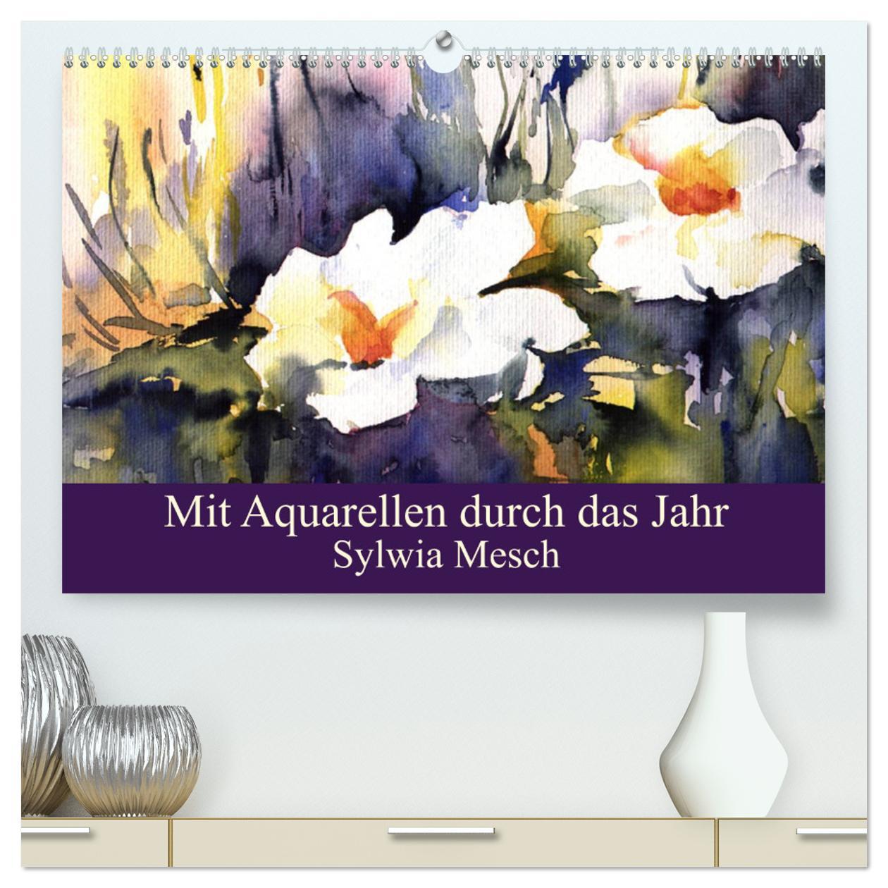 Cover: 9783435494019 | Mit Aquarellen durch das Jahr (hochwertiger Premium Wandkalender...