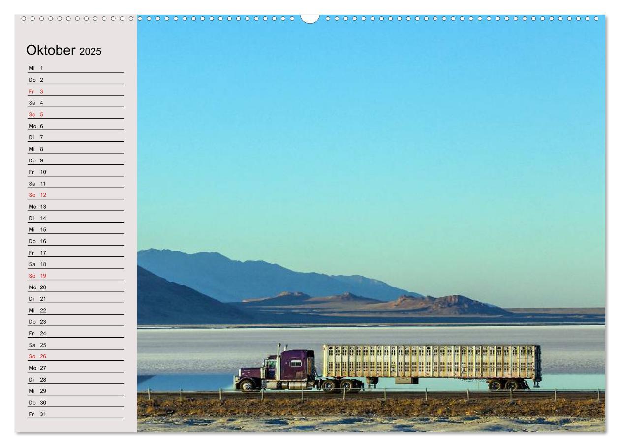 Bild: 9783435483518 | US-Trucks. Faszination Langhauber (Wandkalender 2025 DIN A2 quer),...