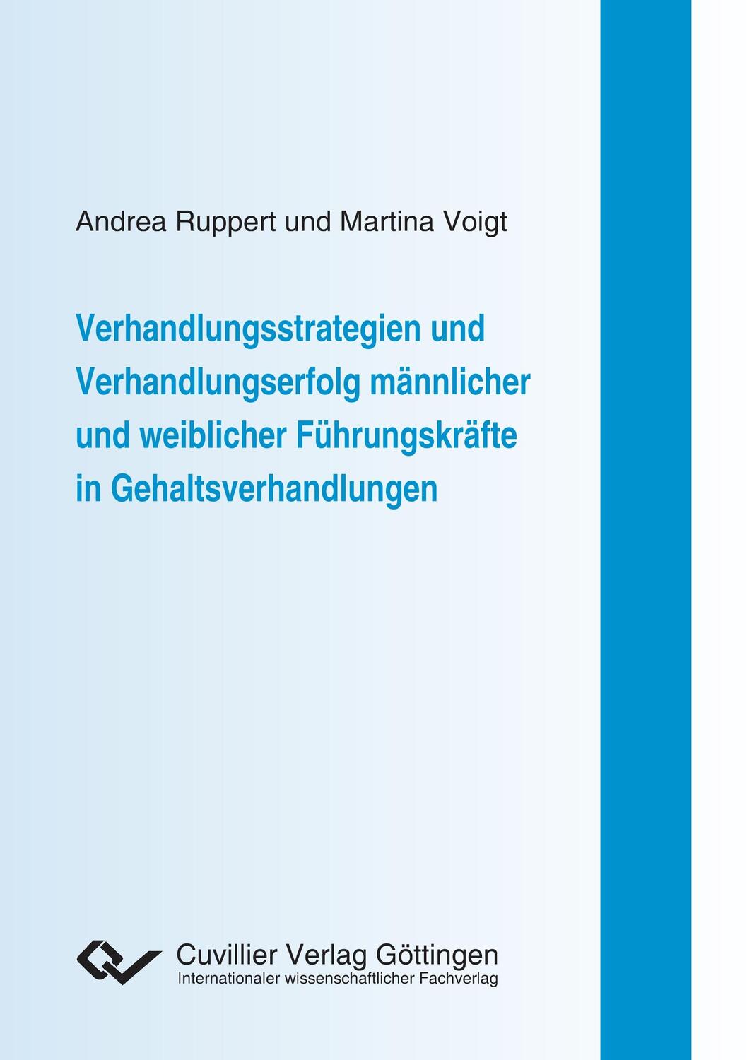Cover: 9783736990227 | Verhandlungsstrategien und Verhandlungserfolg männlicher und...