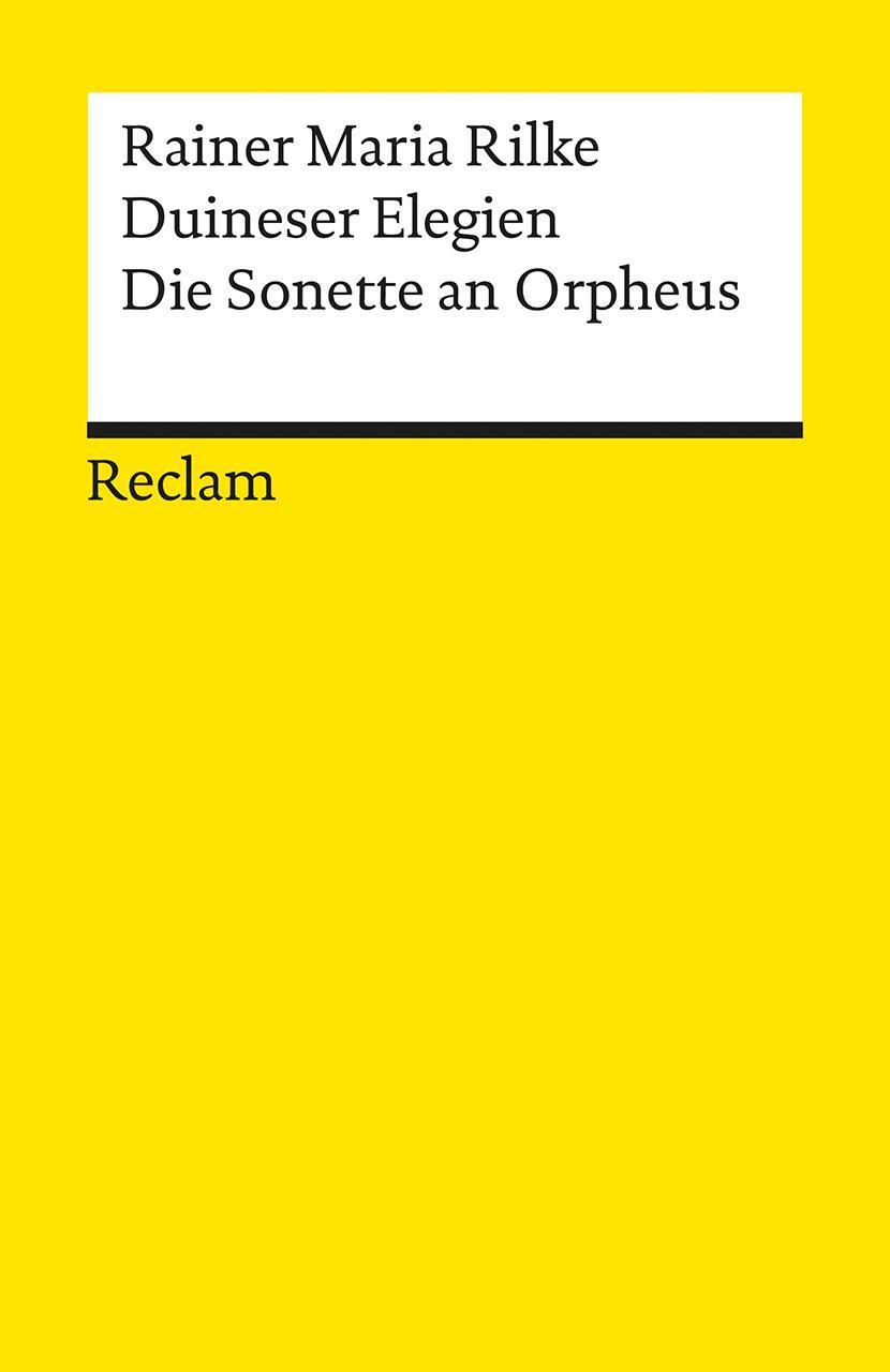 Cover: 9783150096246 | Duineser Elegien. Die Sonette an Orpheus | Rainer Maria Rilke | Buch