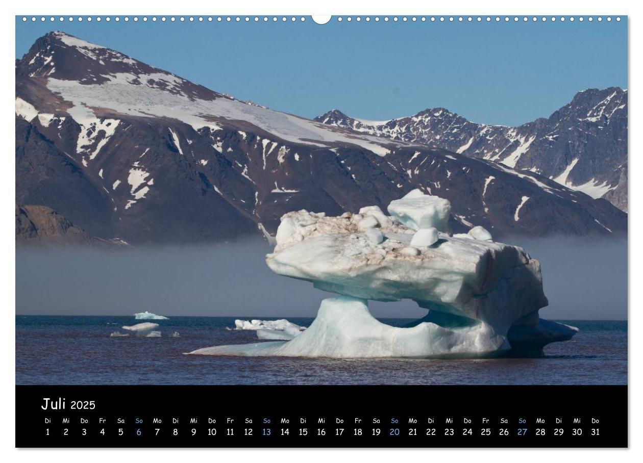 Bild: 9783435773077 | Spitzbergen (Wandkalender 2025 DIN A2 quer), CALVENDO Monatskalender