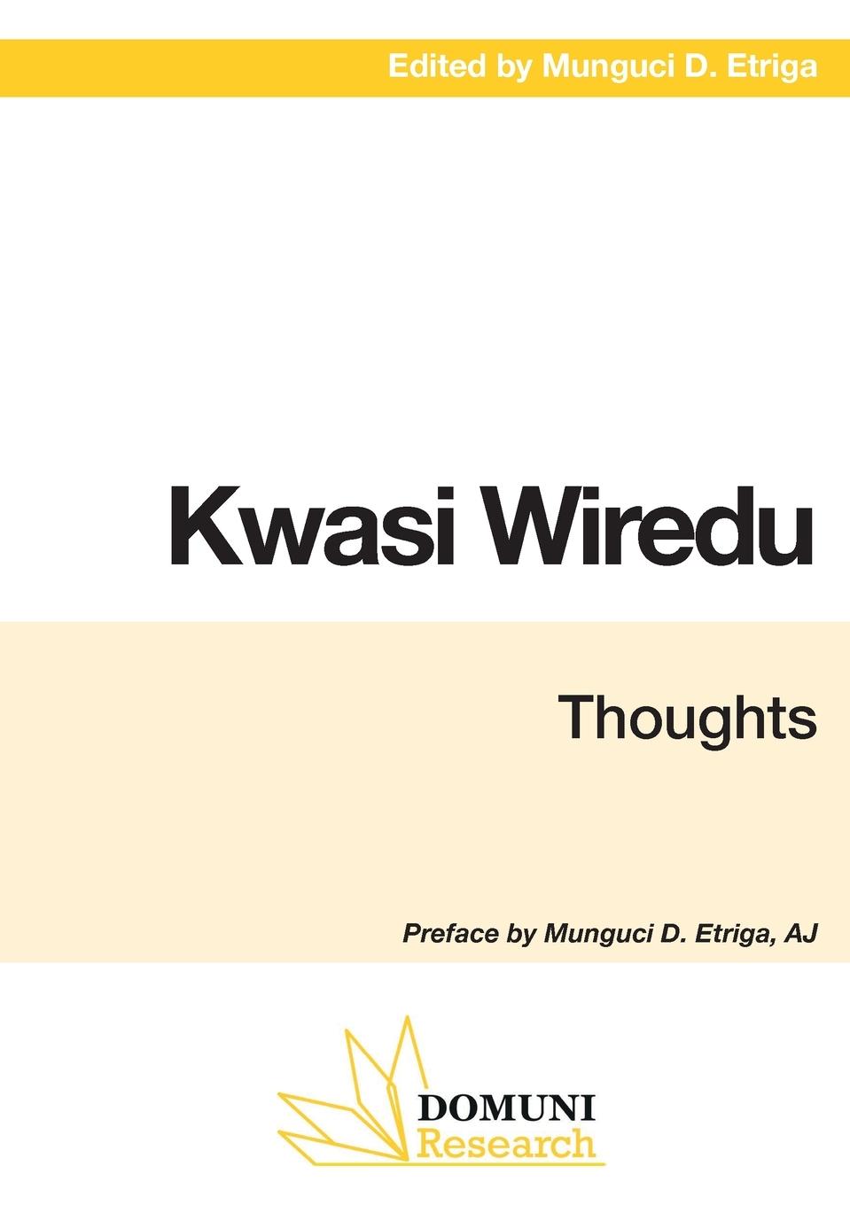 Cover: 9782366482119 | Kwasi Wiredu | Thoughts | Authors' Collective | Taschenbuch | Englisch