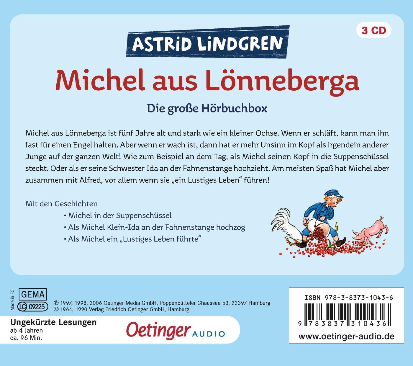 Rückseite: 9783837310436 | Michel aus Lönneberga. Die große Hörbuchbox (3CD) | Gekürzte Lesungen