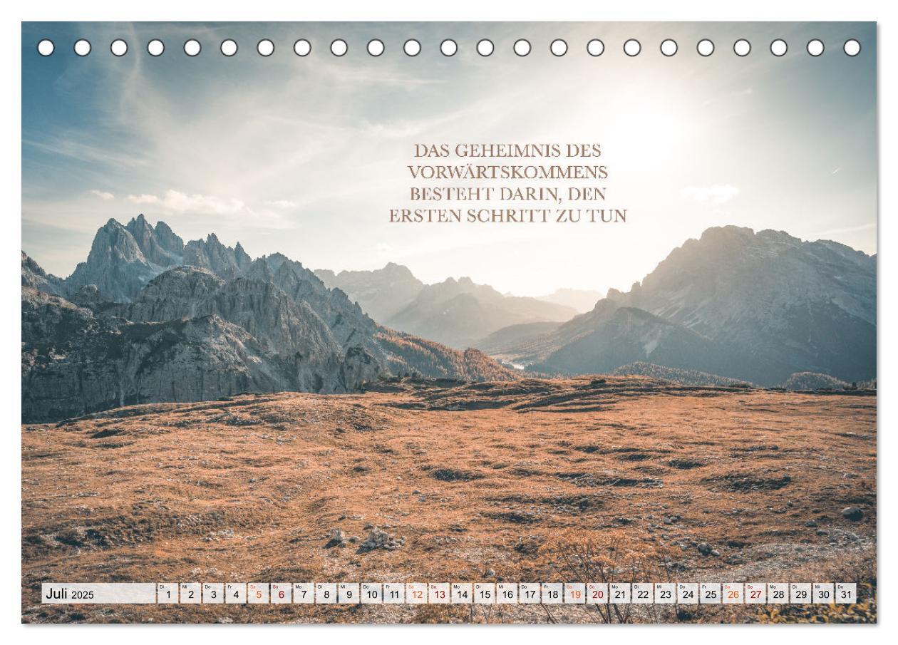 Bild: 9783383996818 | Berge und Sprüche zur Motivation und Inspiration (Tischkalender...