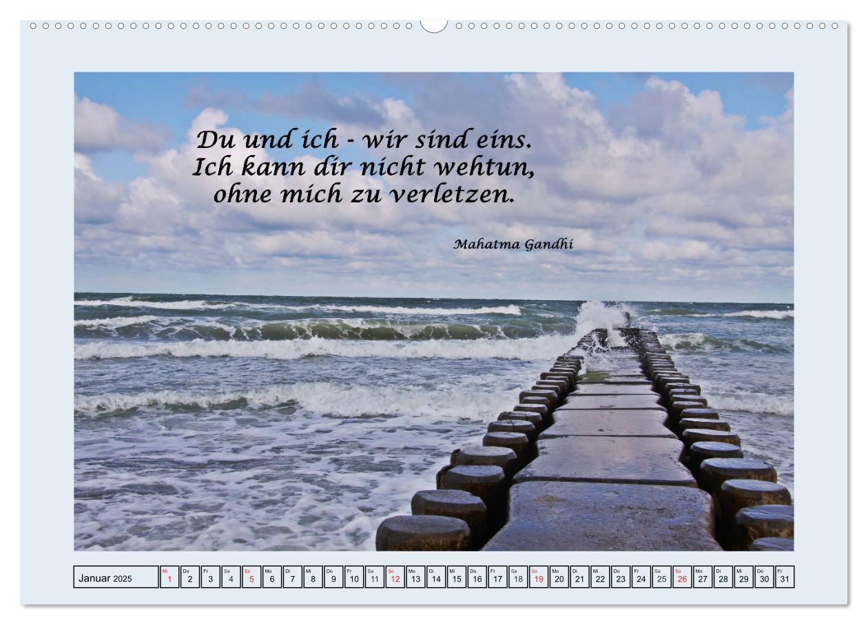 Bild: 9783435297573 | Zitate und Weisheiten (Wandkalender 2025 DIN A2 quer), CALVENDO...