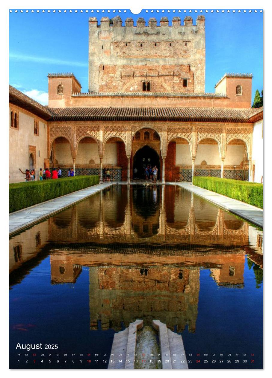 Bild: 9783457030585 | Die Alhambra (Wandkalender 2025 DIN A2 hoch), CALVENDO Monatskalender