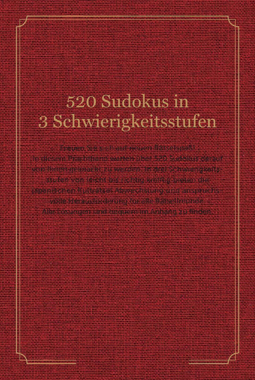 Rückseite: 9783625195504 | Sudoku - Premium Edition | Buch | 576 S. | Deutsch | 2024