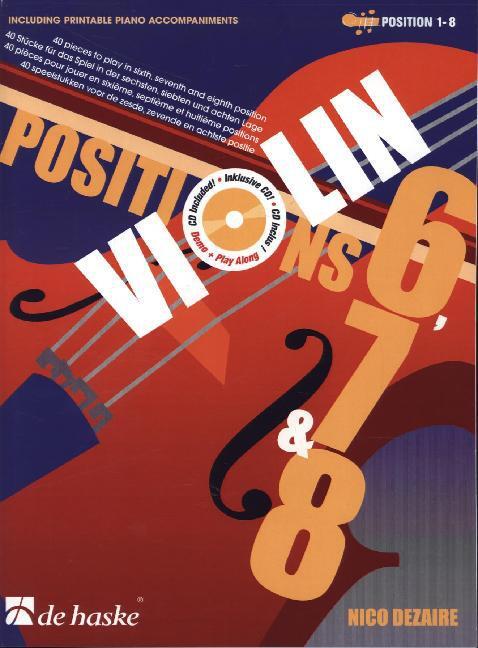 Cover: 9790035226292 | Violin Positions 6, 7 &amp; 8 | Nico Dezaire | Buch + CD | Deutsch | 2013