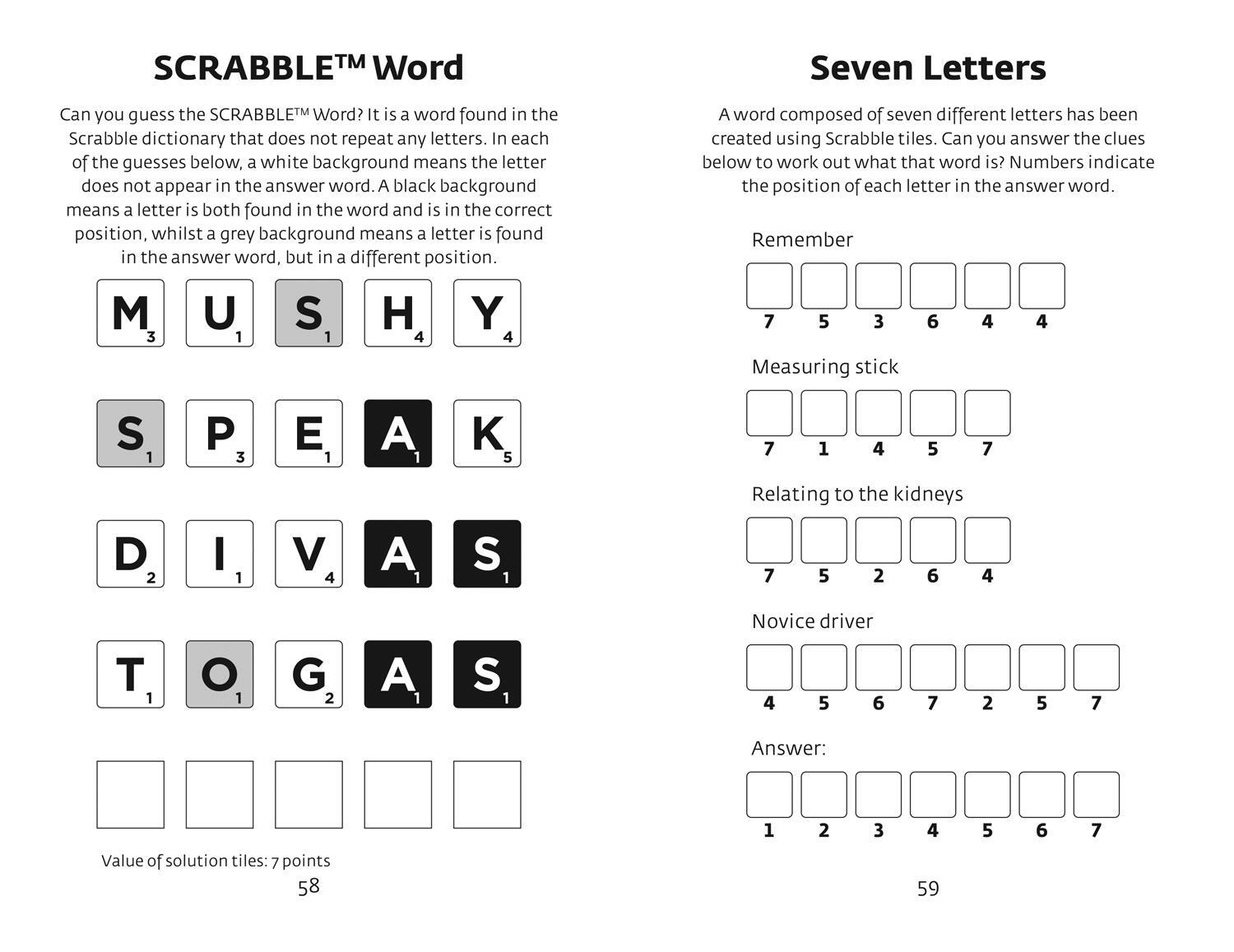 Bild: 9780008523961 | SCRABBLE(TM) Puzzles | Book 1 | Collins Scrabble | Taschenbuch | 2022