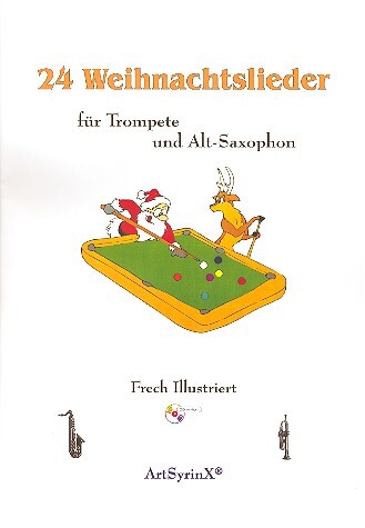 Cover: 9790700176945 | 24 Weihnachtslieder (+CD) für Trompete und Altsaxophon