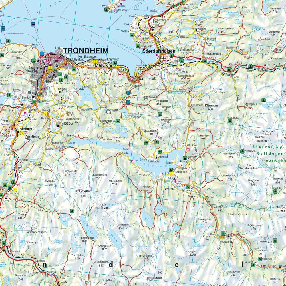 Bild: 9783707921649 | Norwegen Mitte, Straßen- und Freizeitkarte 1:250.000, freytag &amp; berndt