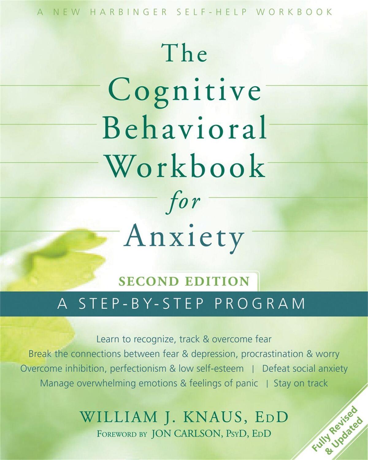 Cover: 9781626250154 | Cognitive Behavioral Workbook for Anxiety | A Step-By-Step Program