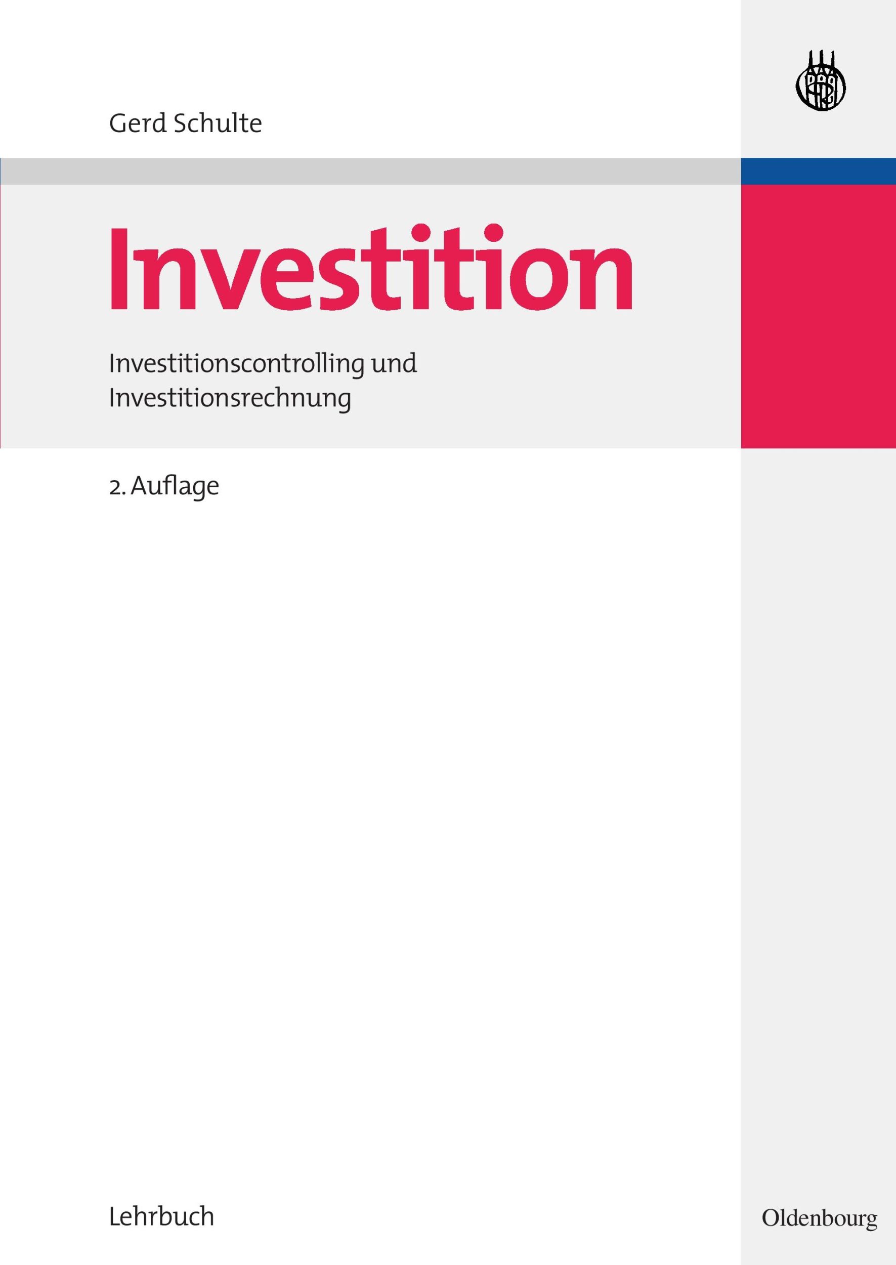 Cover: 9783486582635 | Investition | Investitionscontrolling und Investitionsrechnung | Buch