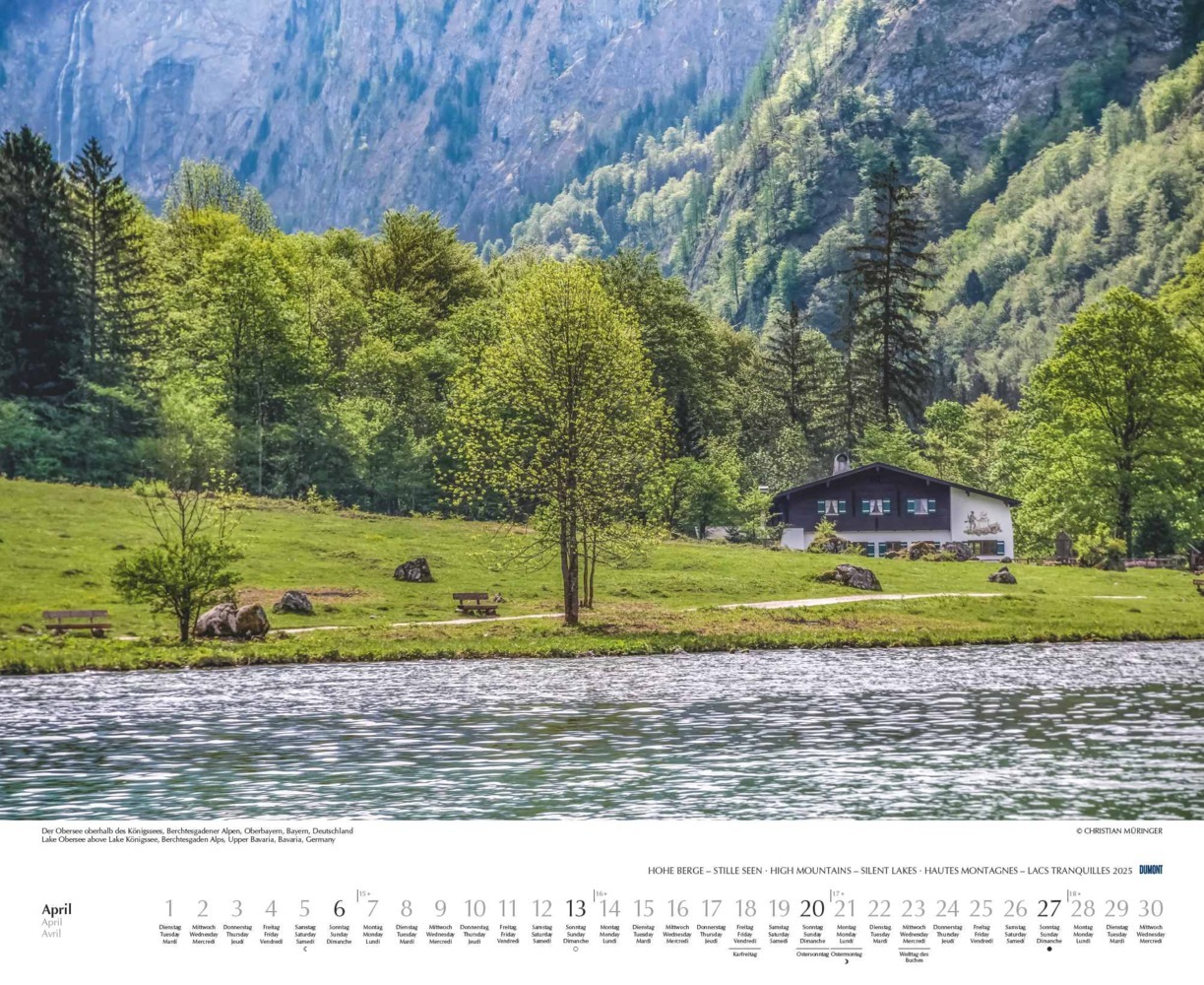 Bild: 4250809653570 | DUMONT - Hohe Berge - Stille Seen 2025 Wandkalender, 52x42,5cm,...