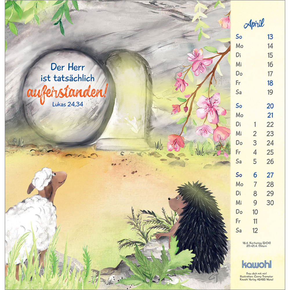 Bild: 9783754820551 | Freu dich mit mir! | Wandkalender 2025 | Conny Trometer | Kalender