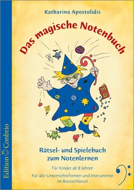 Cover: 9783909415540 | Das magische Notenbuch - Bassschlüssel | Katharina Apostolidis | Buch