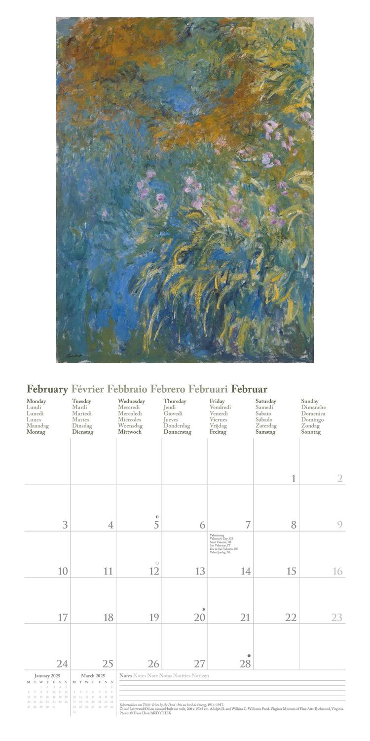 Bild: 4002725987952 | Claude Monet 2025 - Wand-Kalender - Broschüren-Kalender - 30x30 -...