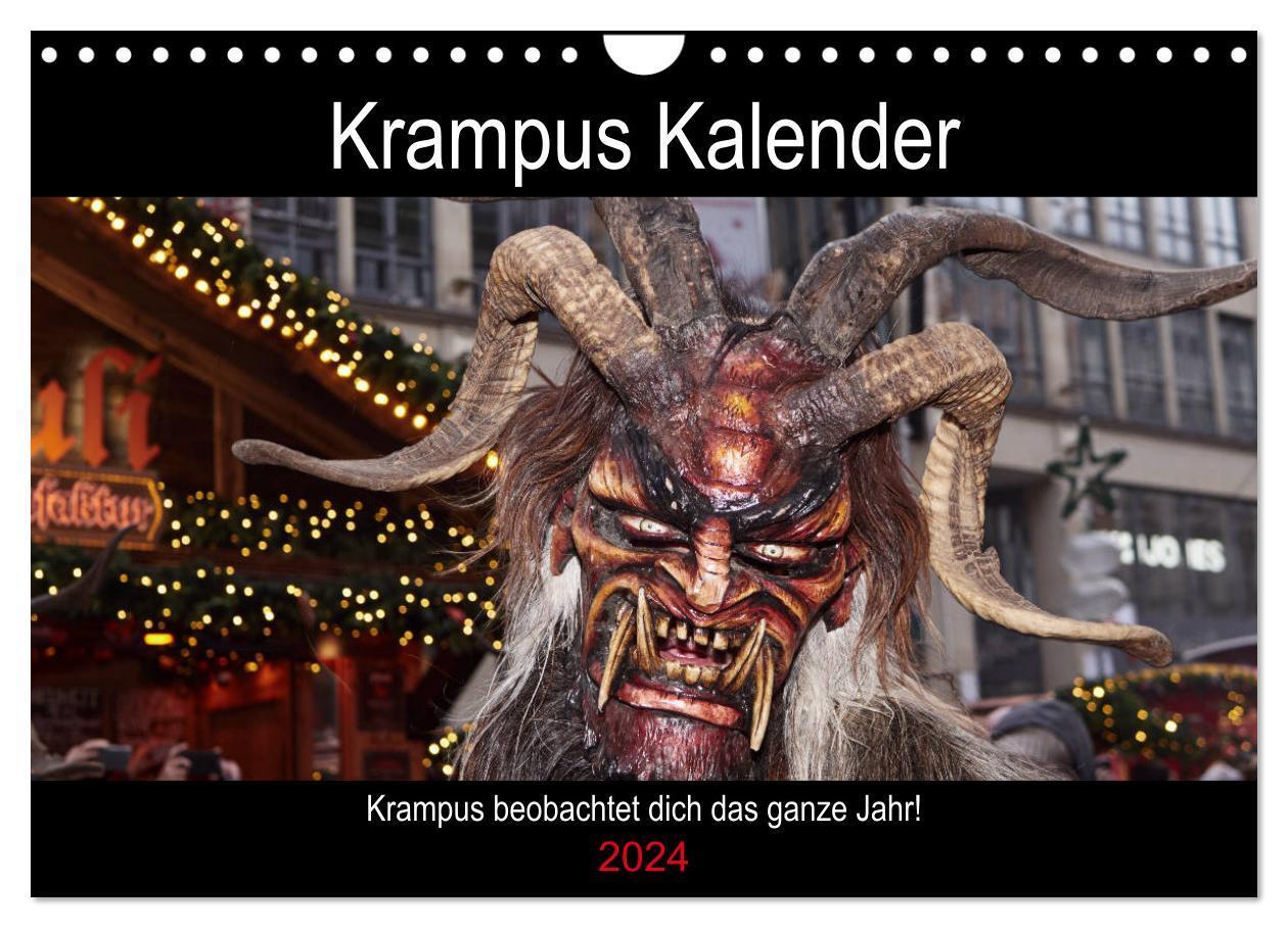 Cover: 9783675448063 | Krampus Kalender 2024 (Wandkalender 2024 DIN A4 quer), CALVENDO...