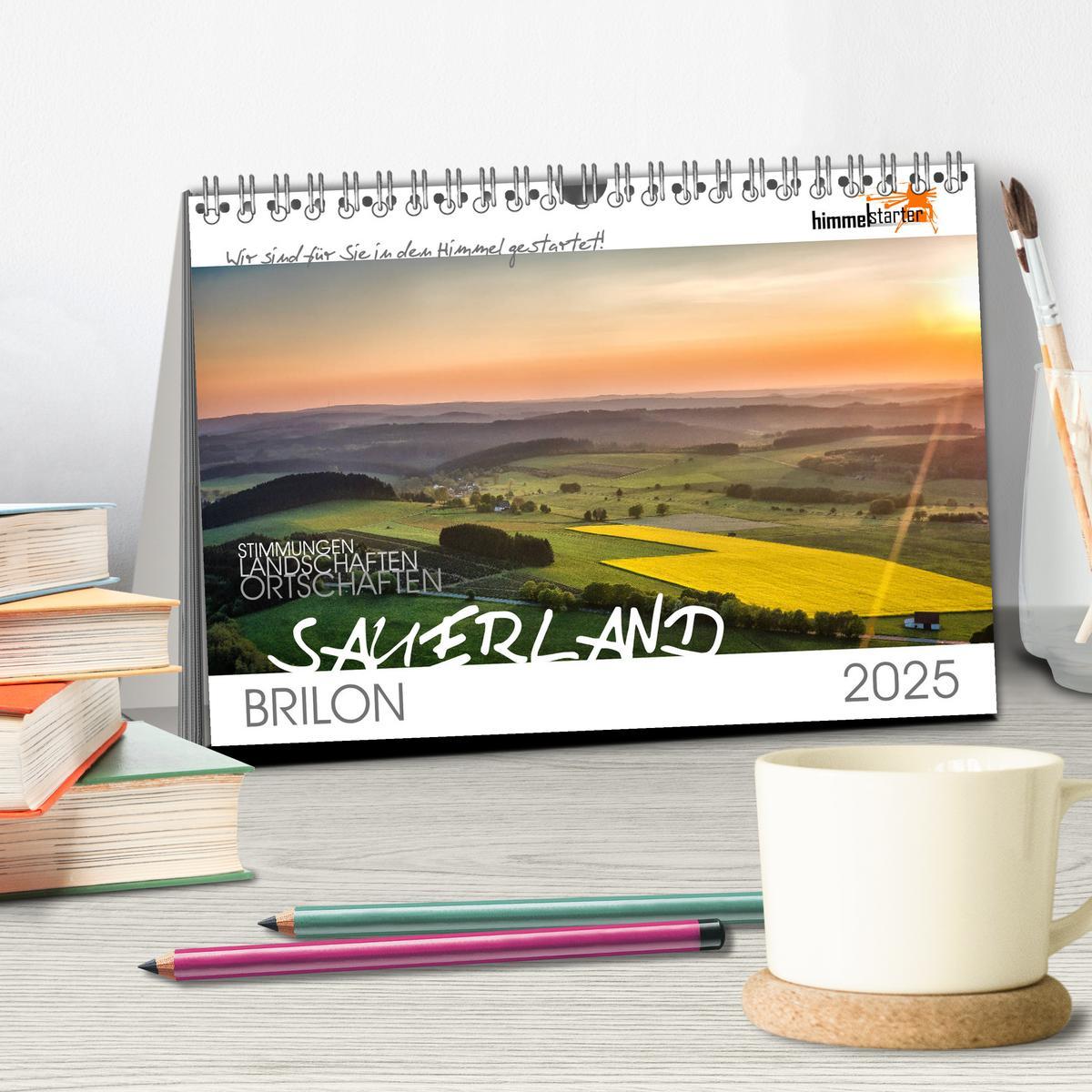 Bild: 9783435430888 | Das Sauerland bei Brilon aus der Vogelperspektive (Tischkalender...