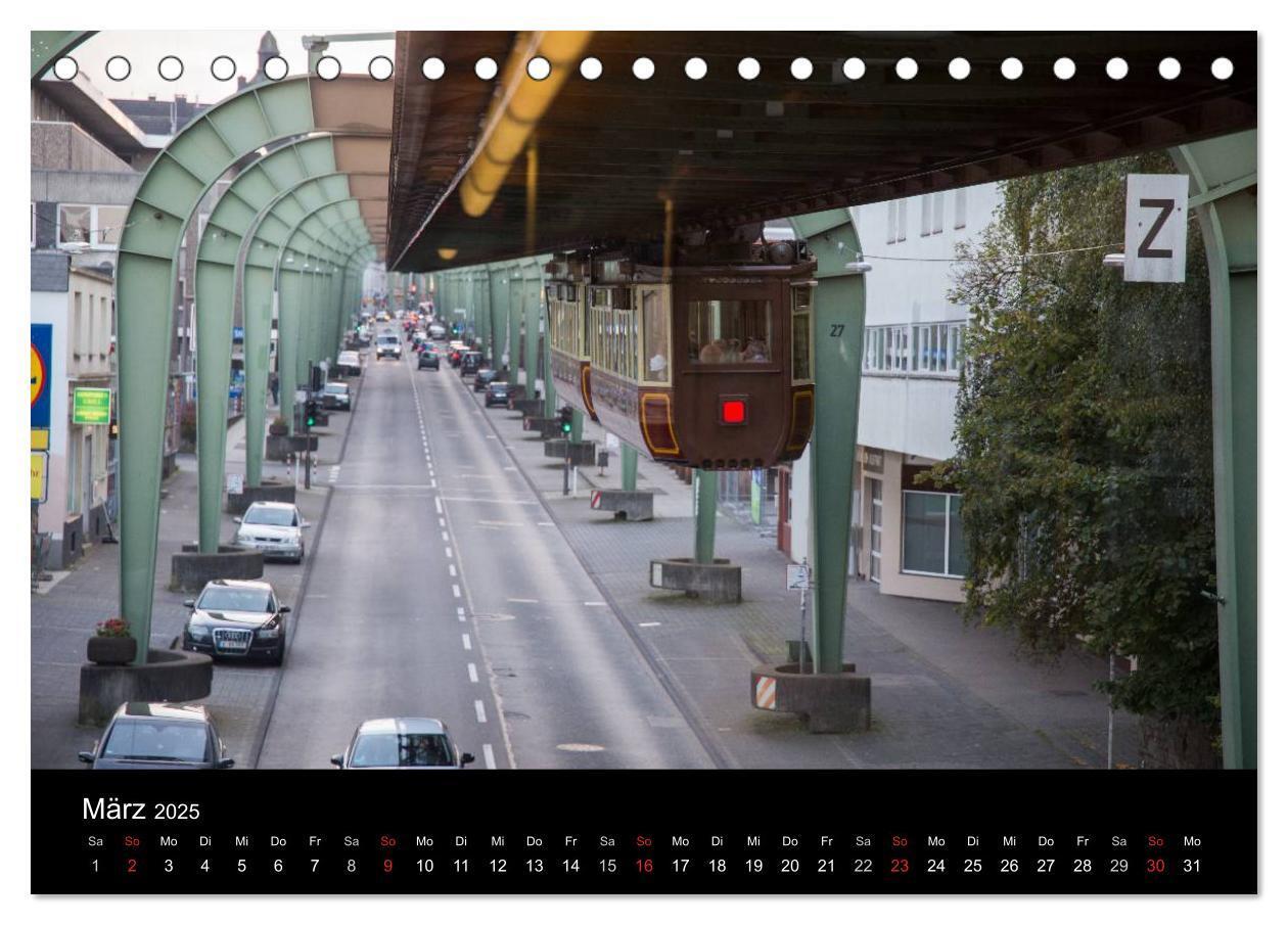 Bild: 9783435526369 | Die Wuppertaler Schwebebahn (Tischkalender 2025 DIN A5 quer),...