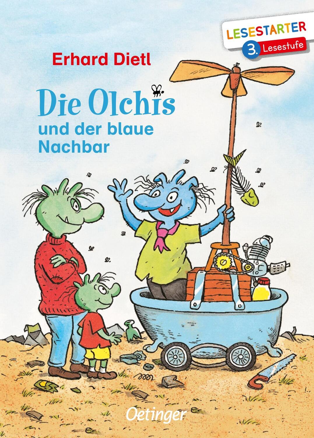 Cover: 9783789112140 | Die Olchis und der blaue Nachbar | Erhard Dietl | Buch | Lesestarter