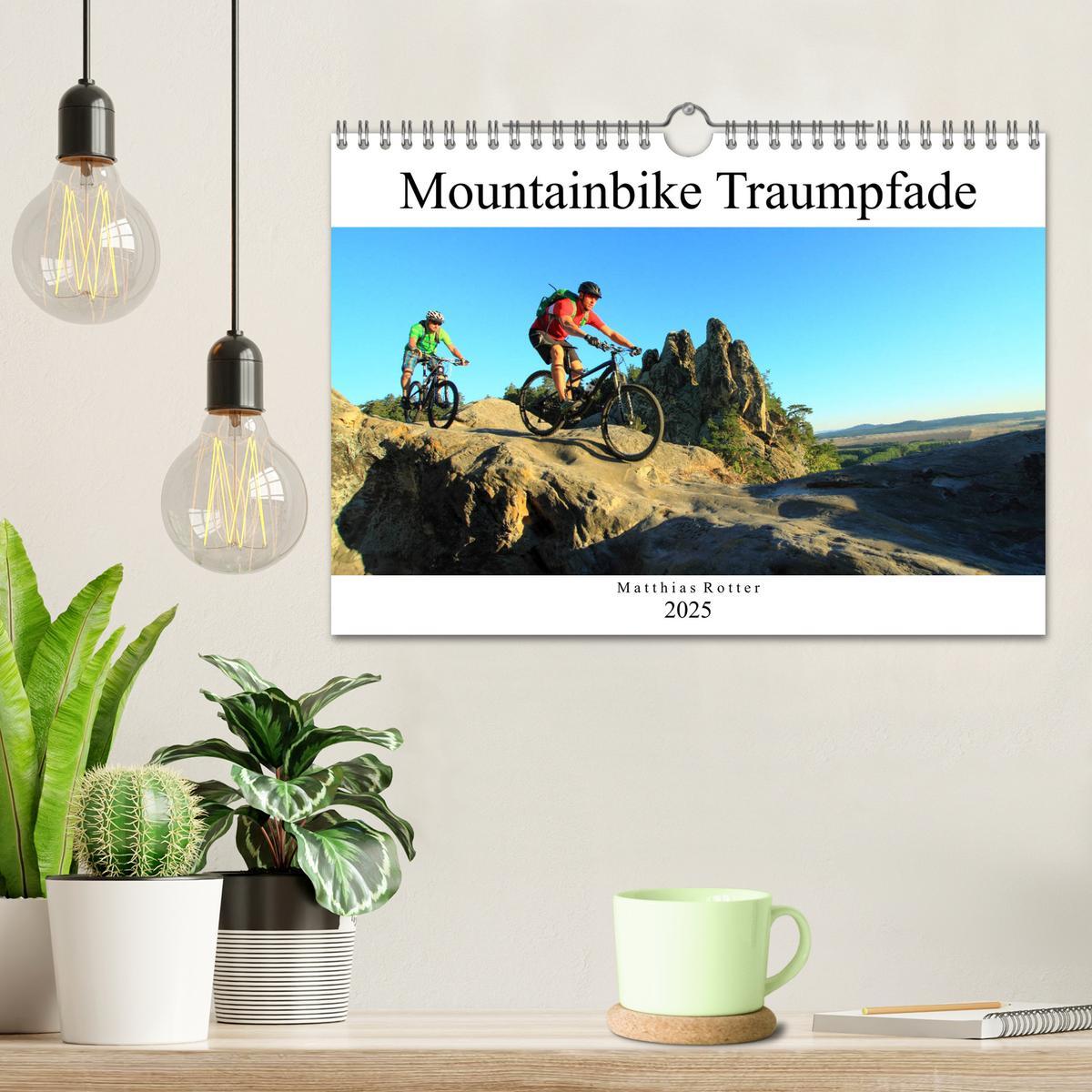 Bild: 9783435354139 | Mountainbike Traumpfade (Wandkalender 2025 DIN A4 quer), CALVENDO...