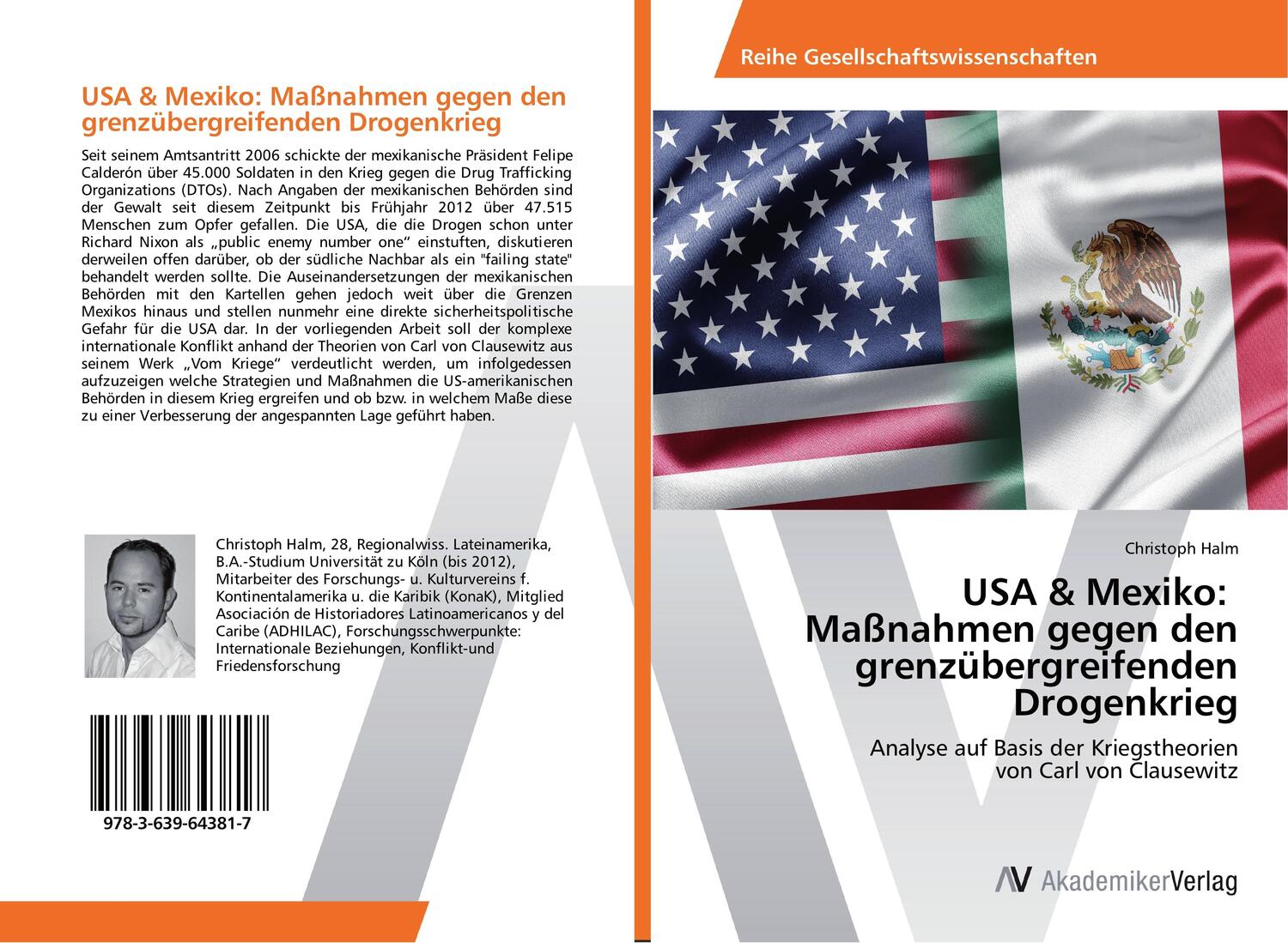 Cover: 9783639643817 | USA & Mexiko: Maßnahmen gegen den grenzübergreifenden Drogenkrieg