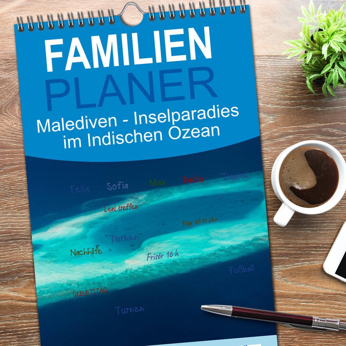 Bild: 9783457102534 | Familienplaner 2025 - Malediven - Inselparadies im Indischen Ozean...