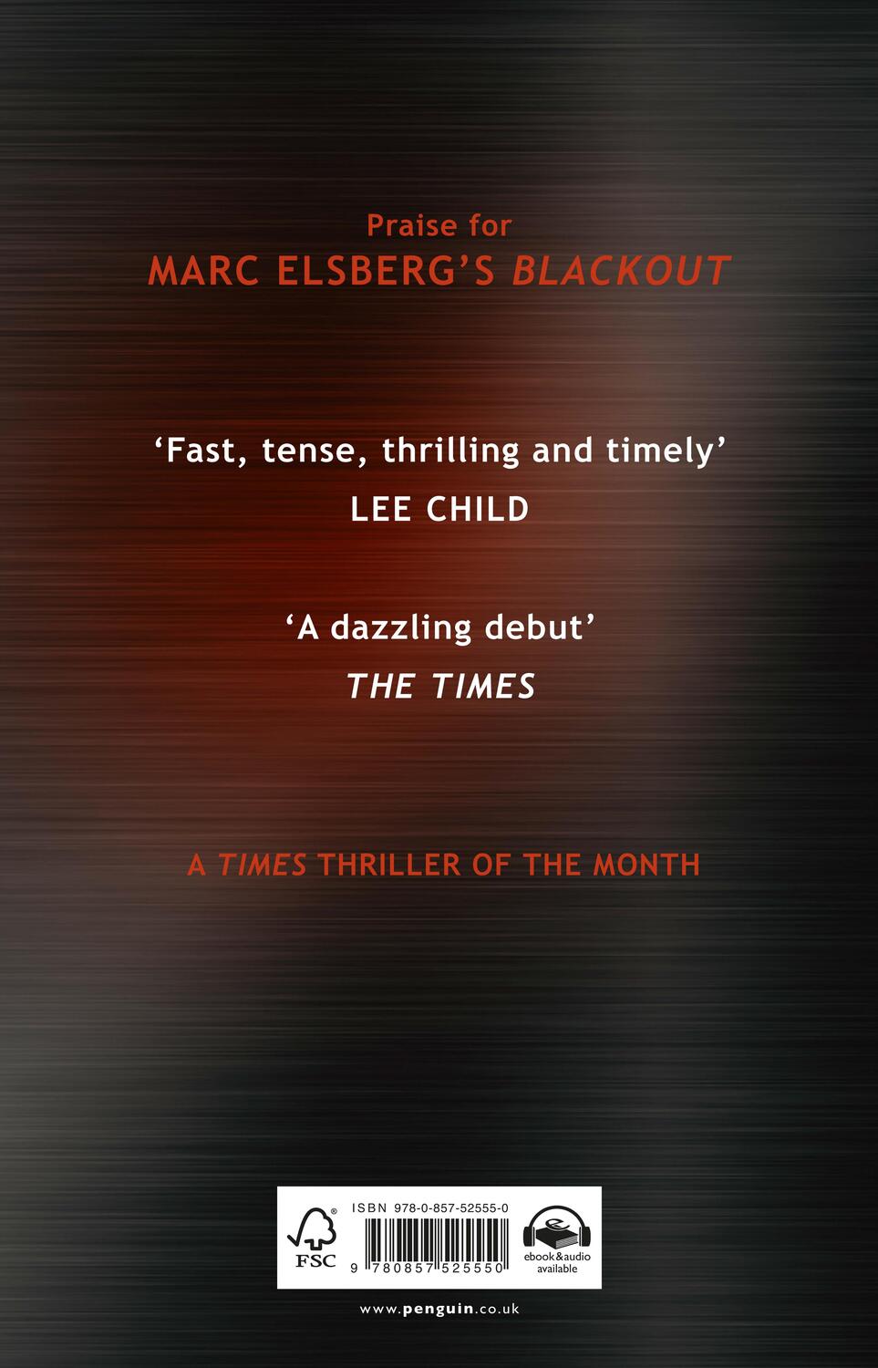 Rückseite: 9780857525550 | Zero | Marc Elsberg | Buch | Englisch | 2018 | Penguin Random House UK