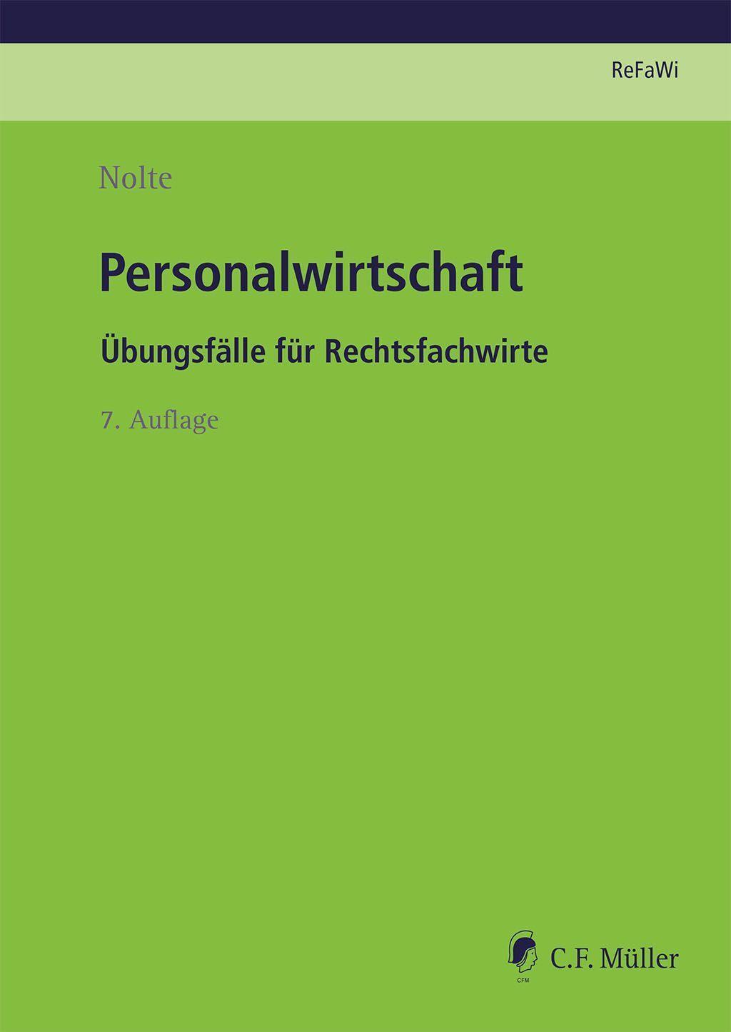 Cover: 9783811457256 | Personalwirtschaft | Übungsfälle für Rechtsfachwirte | Katharina Nolte